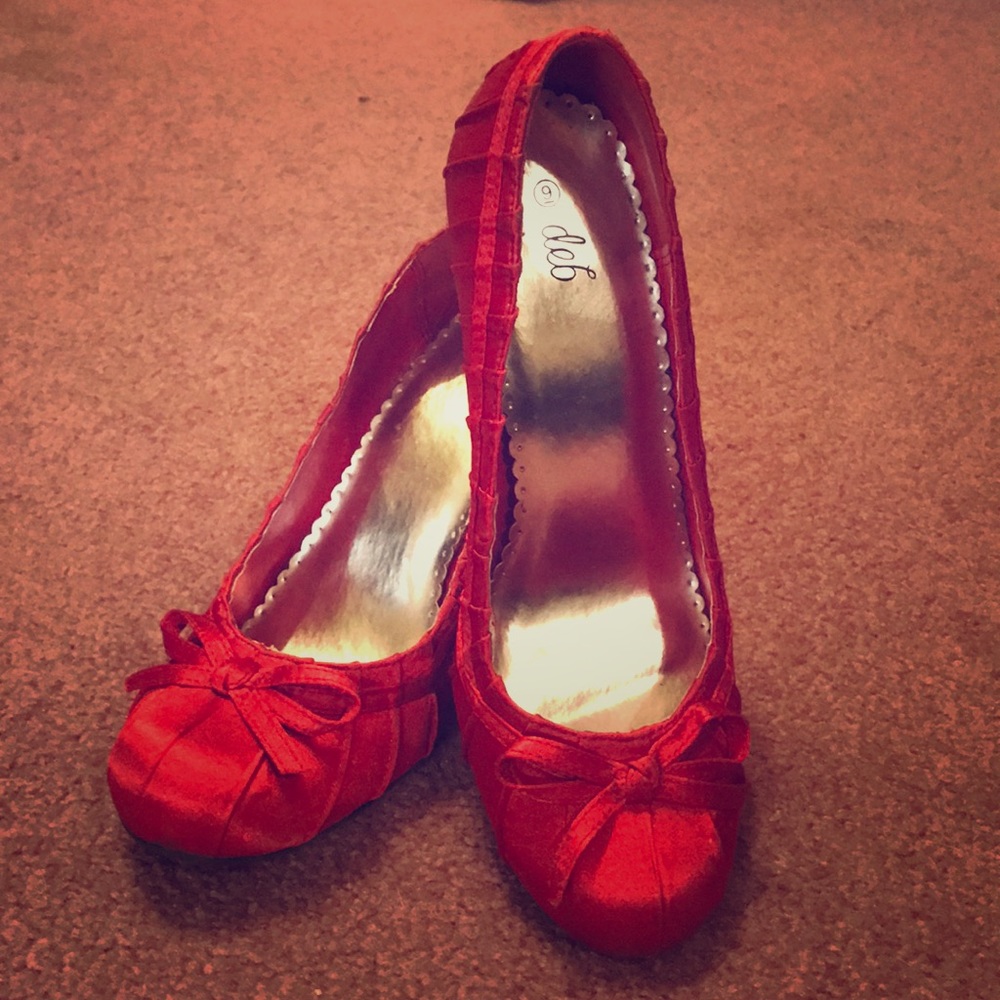 FIREY red heels sure to turn heads!